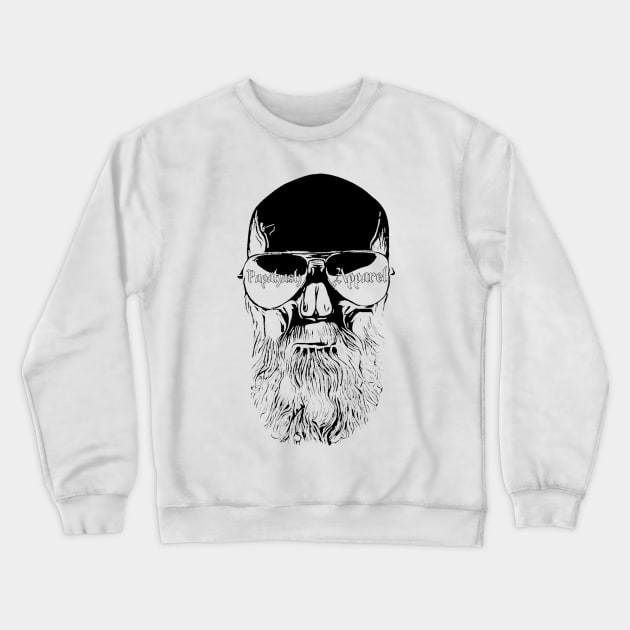 Papa Hash Apparel: Skullbeard Aviators negative Crewneck Sweatshirt by Papa Hash's House of Art